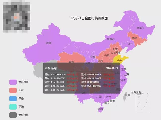 全面爆发！12月21日全国钢材实时价格！(图1)